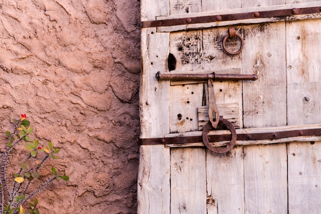 Close-up of old door