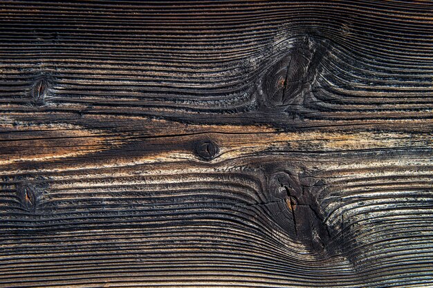 Close Up Of Old Gray Timber Board