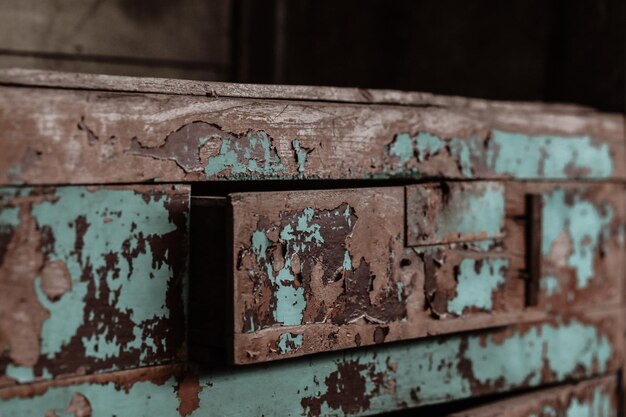 Photo close-up of old rusty metal structure