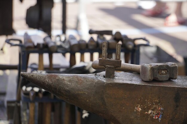 Close-up of old rusty metal