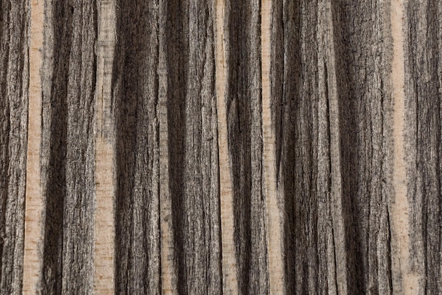 Close up of old striped grain wood texture