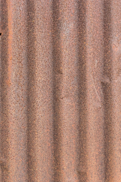 Close up of old zinc roof