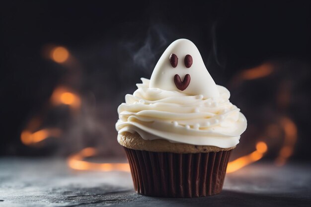 写真 ハロウィーン・ゴースト・カップケーキ (halloween ghost cupcake) について