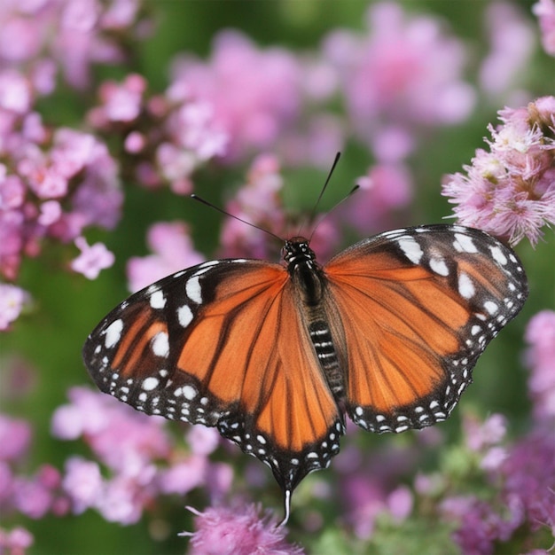 Close-up opname van een mooie vlinder in de natuur ai generator