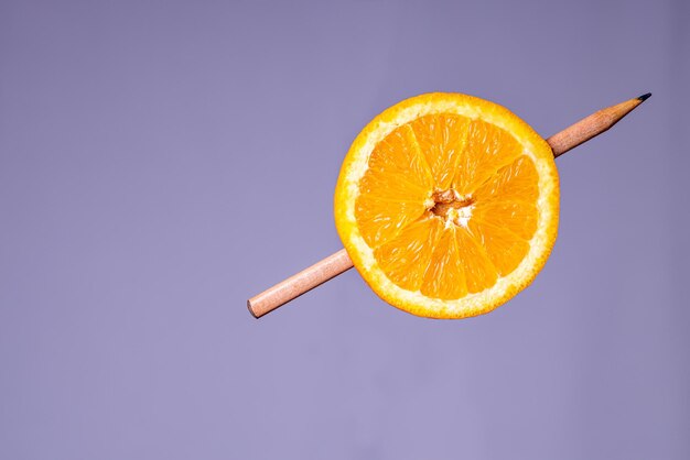 Close-up of orange against white background