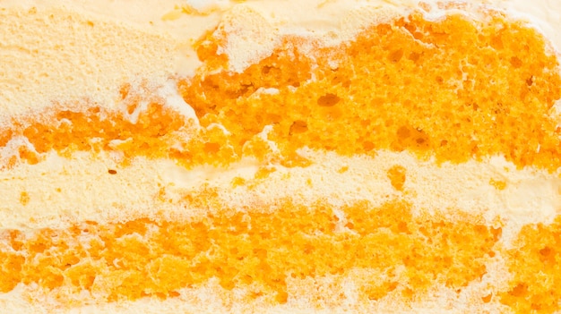 Close up of orange cake for a background.