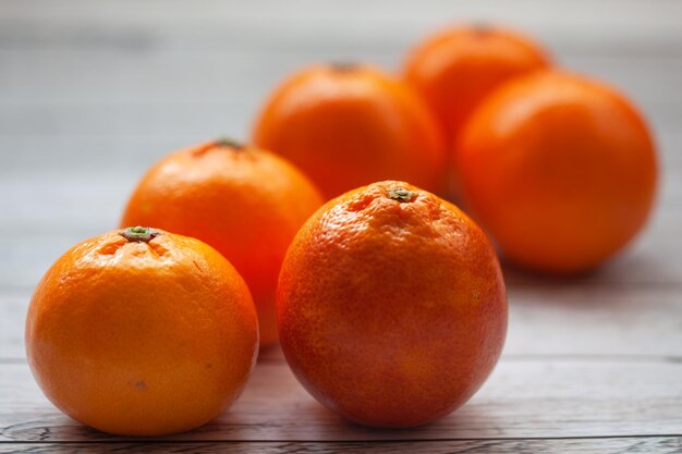 Close-up of orange fruit on table