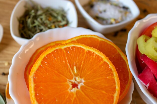 Photo close-up of orange fruit