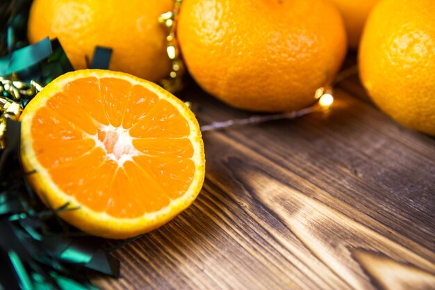 Close-up of orange fruits on table