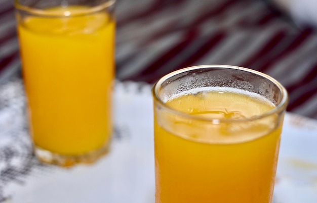 Close-up of orange juice