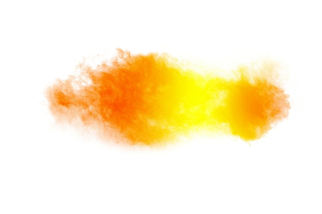 Close-up of orange slice over white background