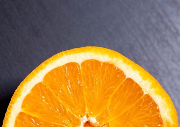 Photo close-up of orange slice