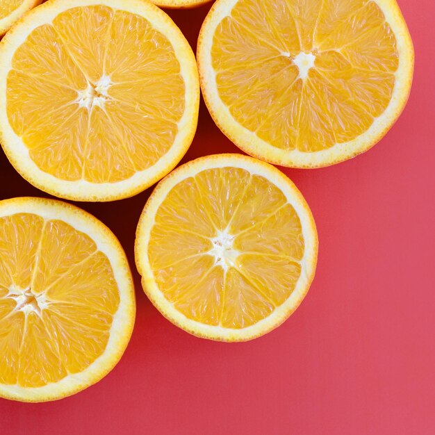 Close-up of orange slices