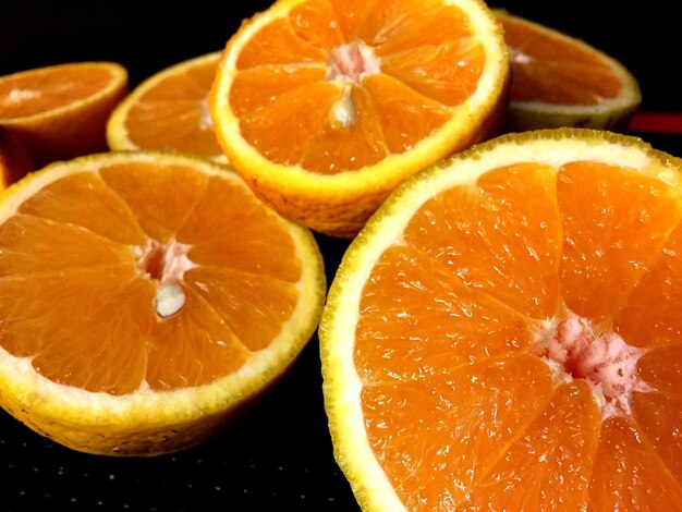 Close-up of orange slices