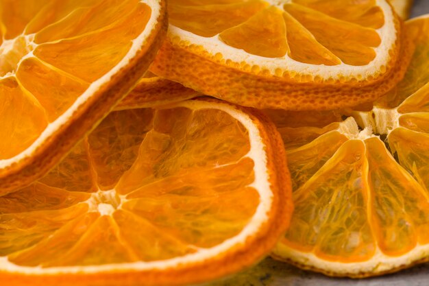 Photo close-up of orange slices