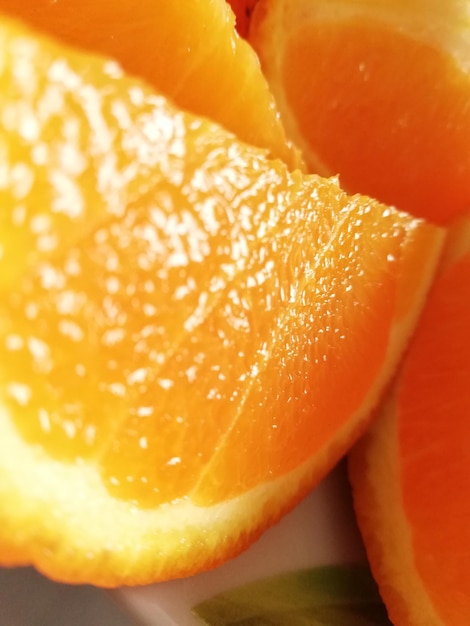 Close-up of orange slices