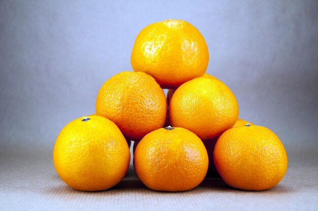 Close-up of oranges on table