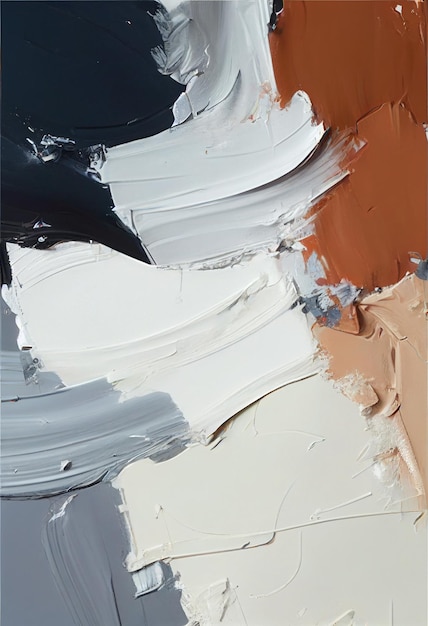 A close up of a painting of a blue and white palette.