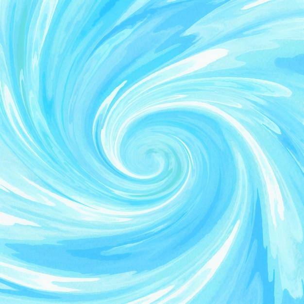 Photo a close up of a painting of a blue and white swirl generative ai