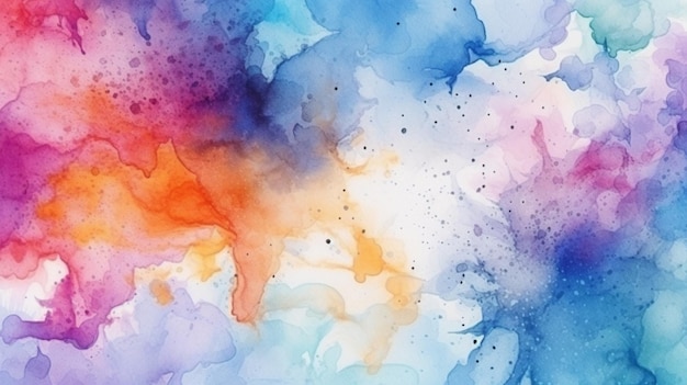 A close up of a painting of a colorful cloud generative ai