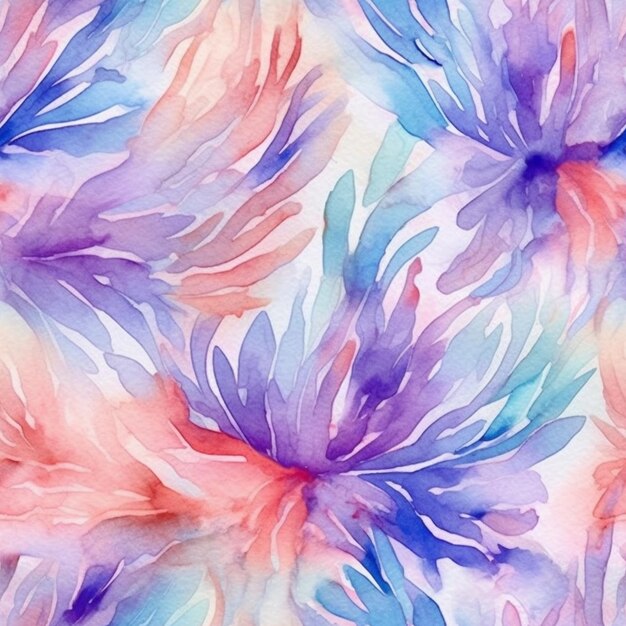 a close up of a painting of flowers on a white background generative ai