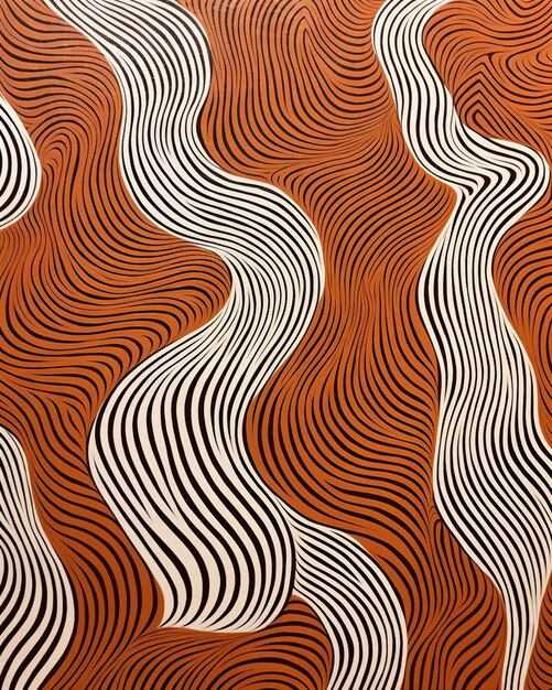 a close up of a painting of a pattern on a surface generative ai