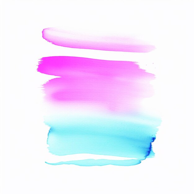 a close up of a painting of a pink and blue brush stroke generative ai