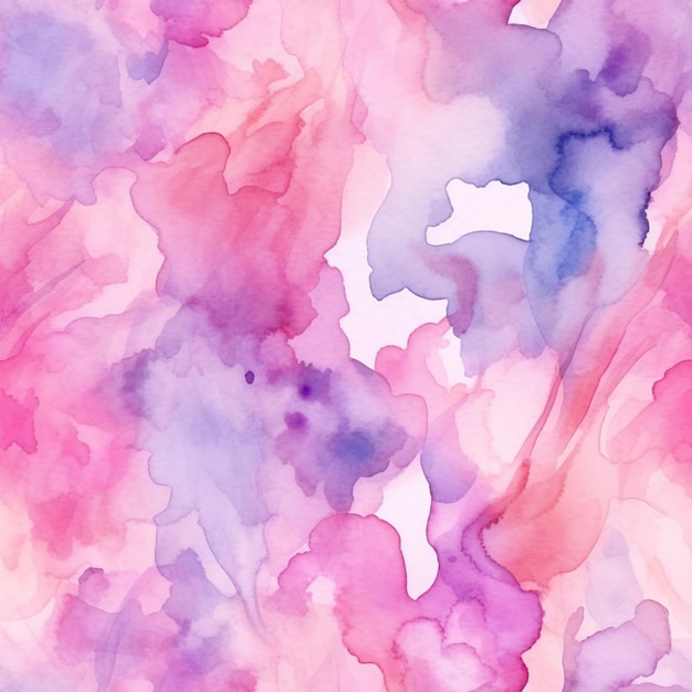 a close up of a painting of a pink and purple flower generative ai