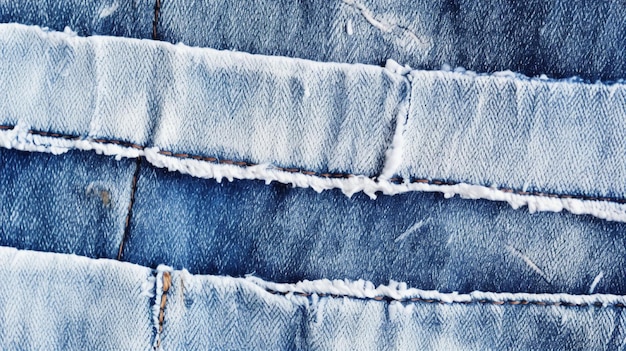 Premium AI Image | A close up of a pair of blue jeans with the word ...