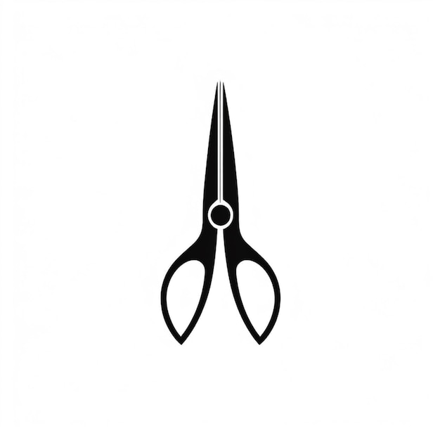 a close up of a pair of scissors on a white background generative ai