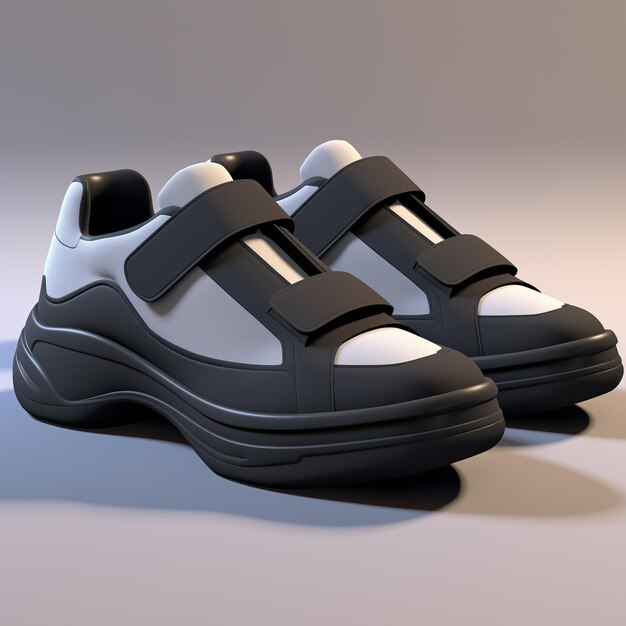 a close up of a pair of shoes with straps on them generative ai