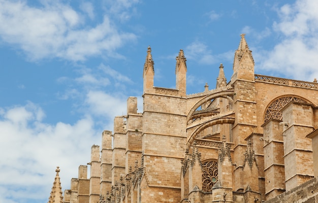 Close up of Palma de Majorca Cathedral
