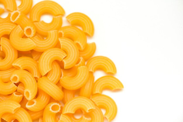 Close-up of pasta against white background