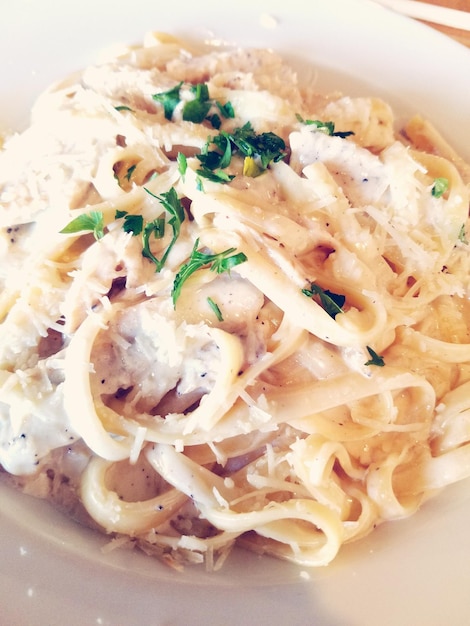 Photo close-up of pasta in bowl