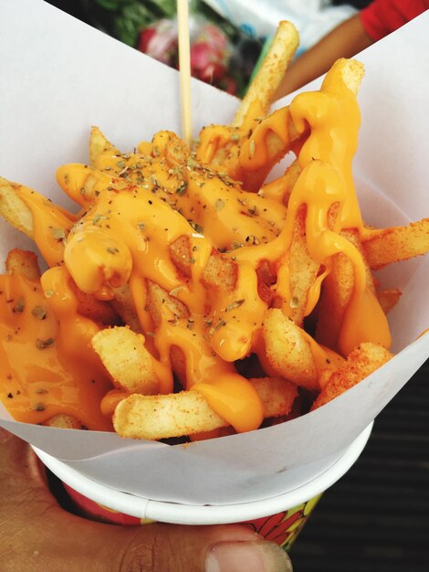 Photo close-up of pasta in bowl