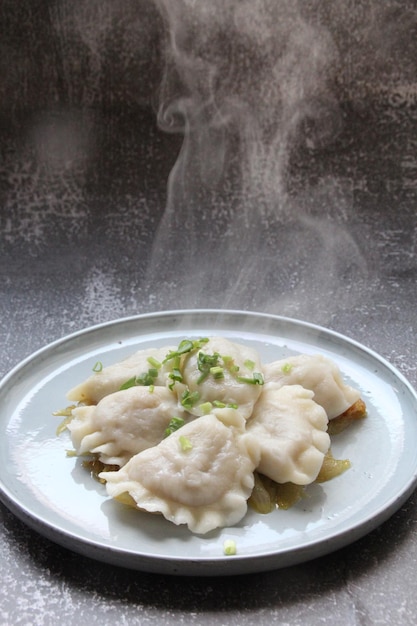 Photo close-up of pasta in plate