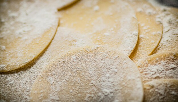 Foto un primo piano di conchiglie di pasta su un piatto