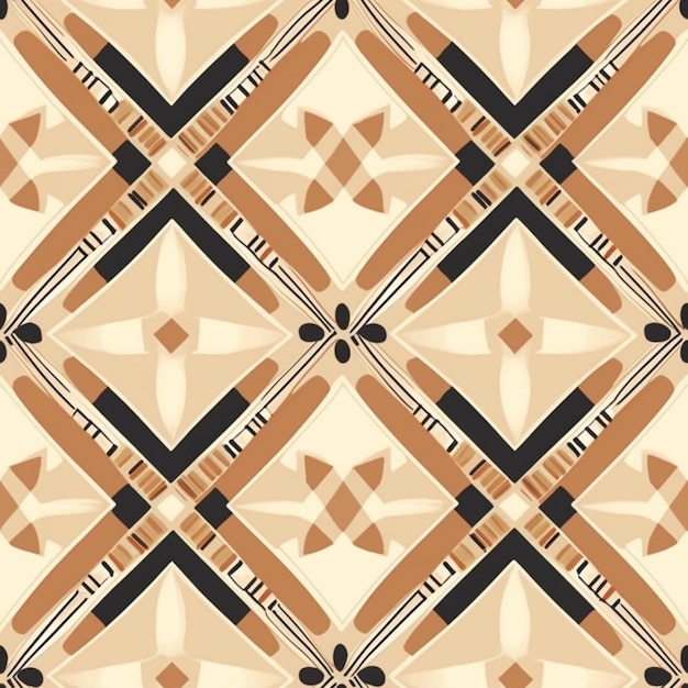 a close up of a pattern of baseball bats on a beige background generativ ai