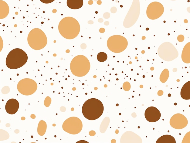 Photo a close up of a pattern of brown and white dots generative ai