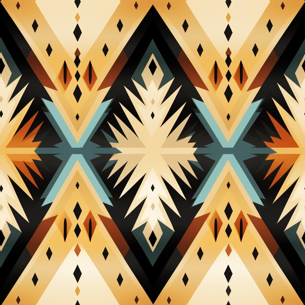 a close up of a pattern of a geometric design generative ai