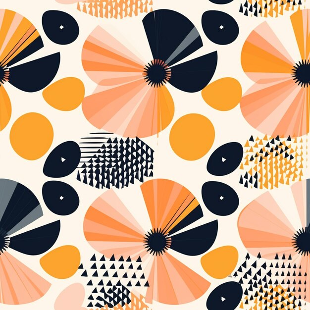 Photo a close up of a pattern of orange generative ai