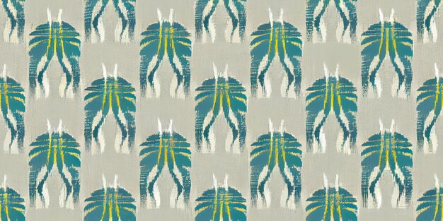 A close up of a pattern of palm trees on a gray background generative ai