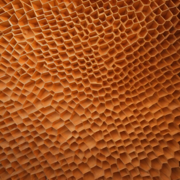 A close up of the pattern of a piece of brown paper.