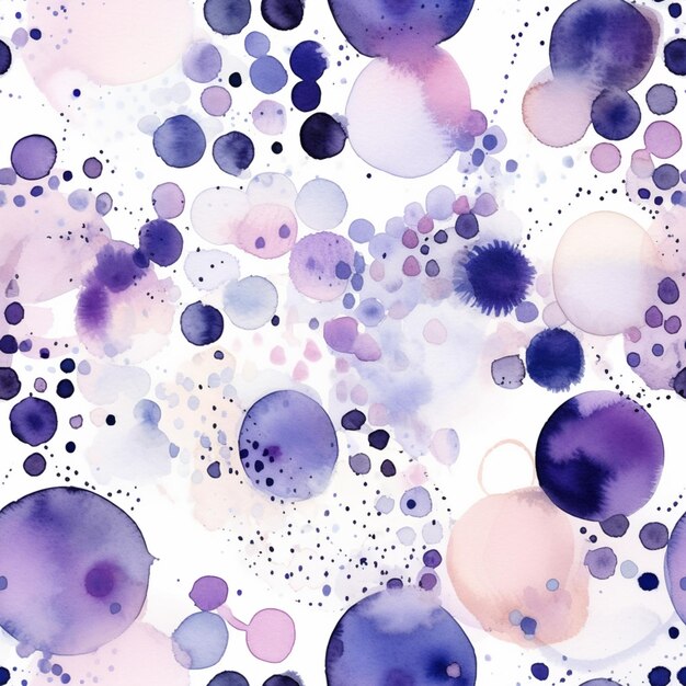 A close up of a pattern of purple and blue circles generative ai