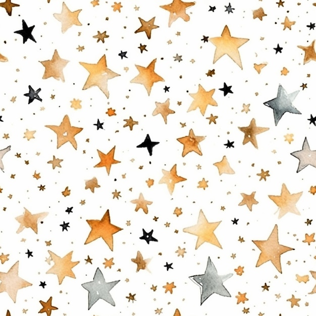 a close up of a pattern of stars on a white background generative ai