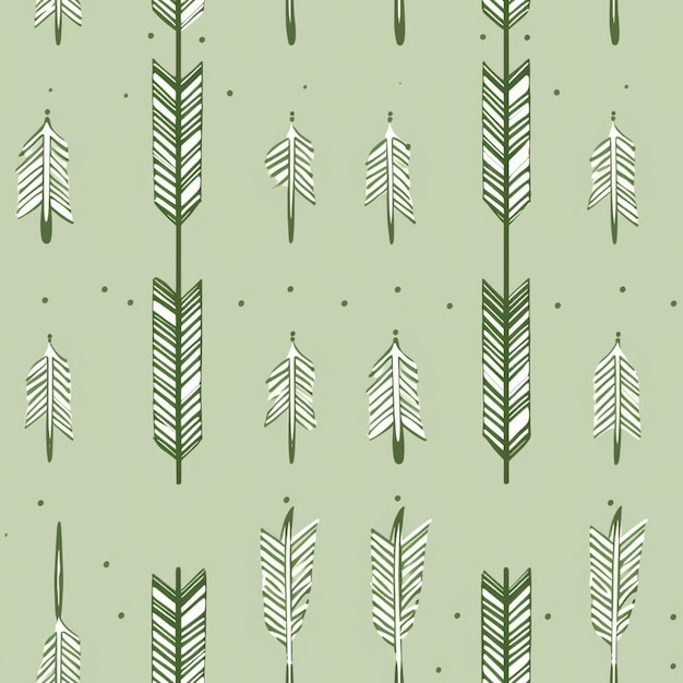 a close up of a pattern of trees on a green background generative ai