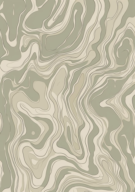 a close up of a pattern of wavy lines on a green background generative ai