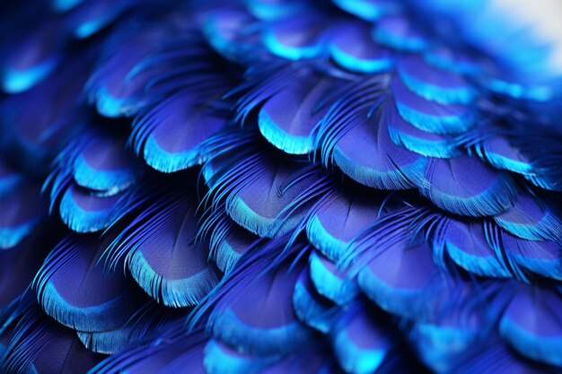 Photo a close up of a peacocks feathers feathers