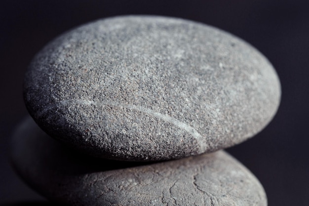close-up of pebbles