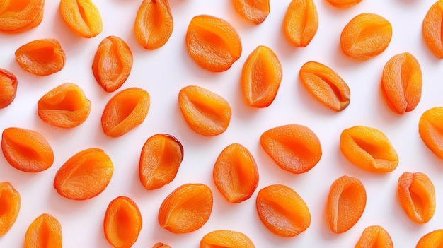 Close Up of Peeled Apricots on White Surface